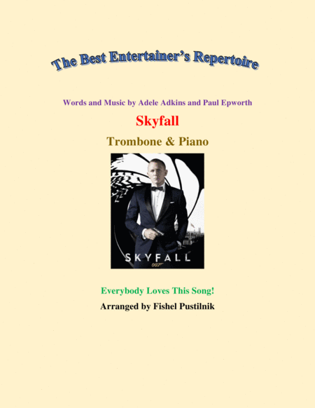 Skyfall For Trombone And Piano Jazz Pop Version Sheet Music