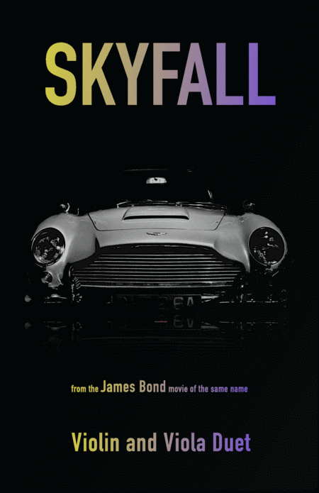 Skyfall James Bond Theme For Violin And Viola Duet Sheet Music