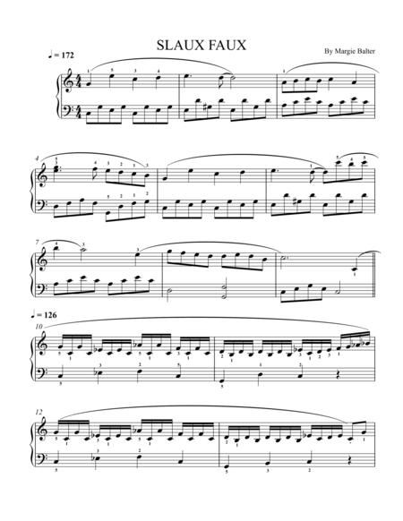 Free Sheet Music Slaux Faux