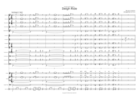 Sleigh Ride Trumpet Section Feature With Big Band Sheet Music