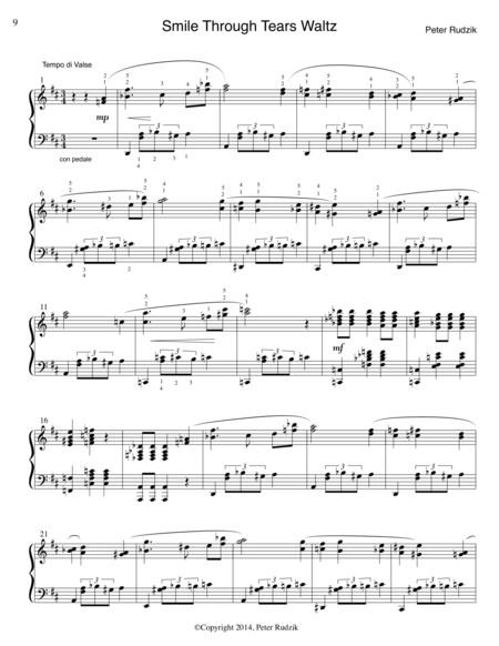 Smile Through Tears Waltz Sheet Music