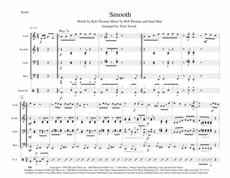 Free Sheet Music Smooth For Steel Band