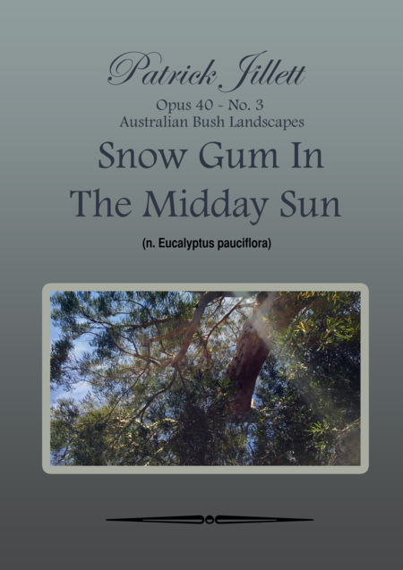 Snow Gum In The Midday Sun Australian Bush Landscapes Sheet Music