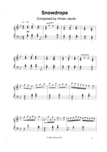 Snowdrops Sheet Music