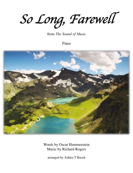 So Long Farewell For Piano Sheet Music