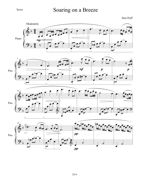 Free Sheet Music Soaring On A Breeze