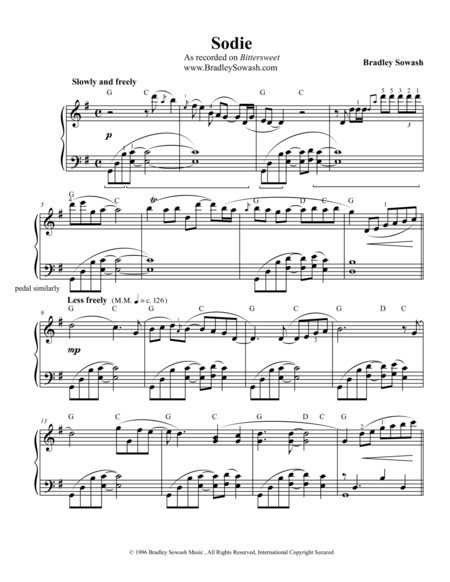 Sodie Sheet Music