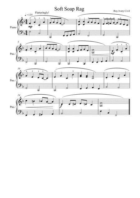 Soft Soap Rag Sheet Music