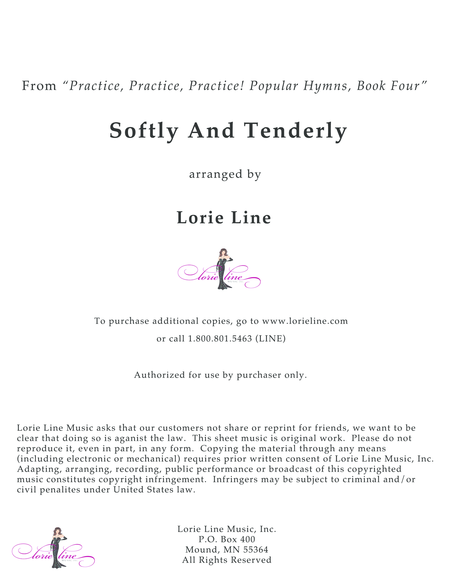 Free Sheet Music Softly And Tenderly Easy