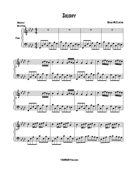 Free Sheet Music Solidify