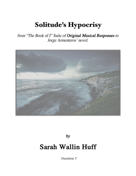 Free Sheet Music Solitudes Hypocrisy From The Book Of I Ost