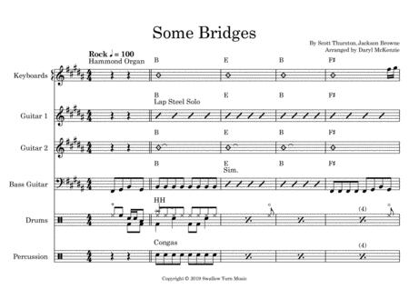 Some Bridges Vocal With Rhythm Section Key Of B Sheet Music