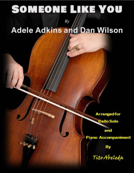 Someone Like You For Cello And Piano Sheet Music