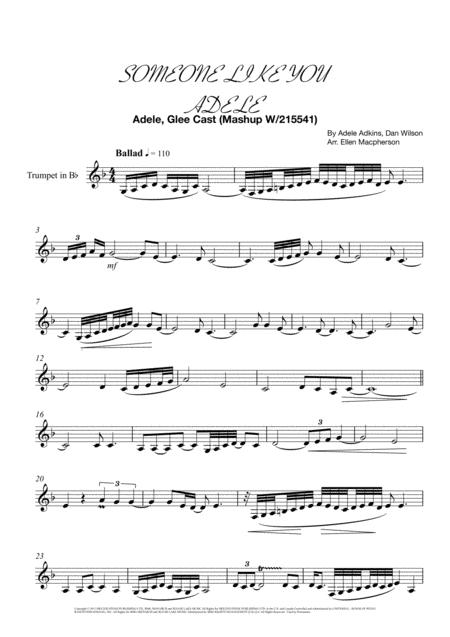 Someone Like You For Virtuosic Trumpet Sheet Music