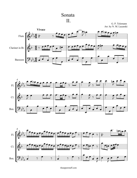 Sonata In C Minor Movement Ii Sheet Music