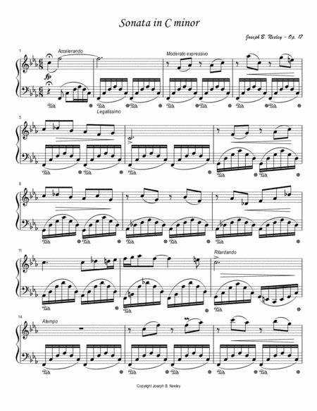 Free Sheet Music Sonata In C Minor