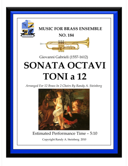 Sonata Octavi Toni A 12 No 184 Sheet Music