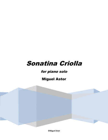 Sonatina Criolla Sheet Music