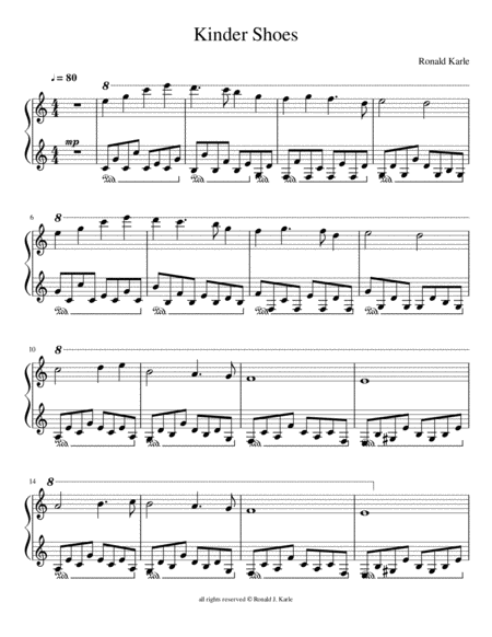 Song For Solo Baritone Saxophone And Piano Sheet Music