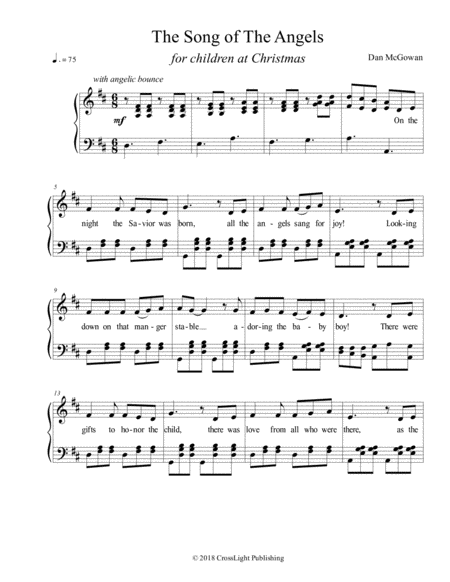 Free Sheet Music Song Of The Angels