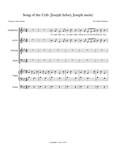 Song Of The Crib Sheet Music