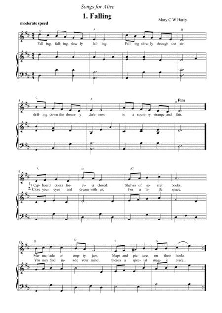 Free Sheet Music Songs For Alice 1 Falling