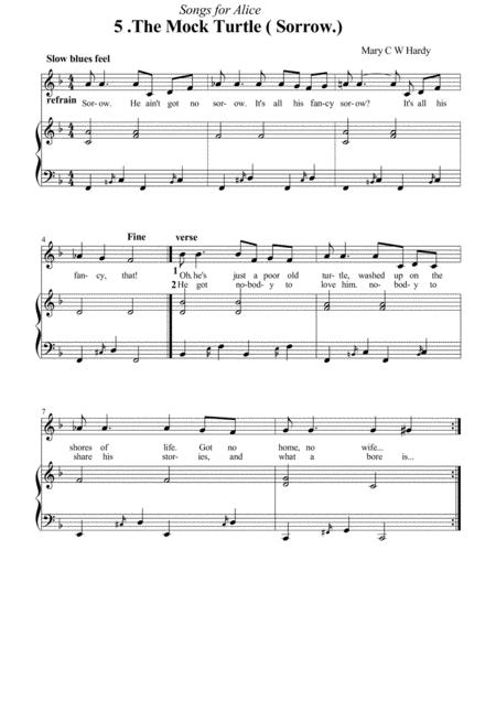 Songs For Alice 5 The Mock Turtle Sheet Music