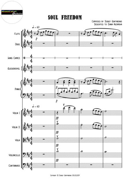 Soul Freedom Original Cinematic Music Sheet Music