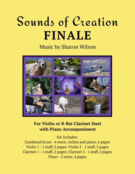 Sounds Of Creation Finale Violin Or B Flat Clarinet Duet With Piano Accompaniment Sheet Music