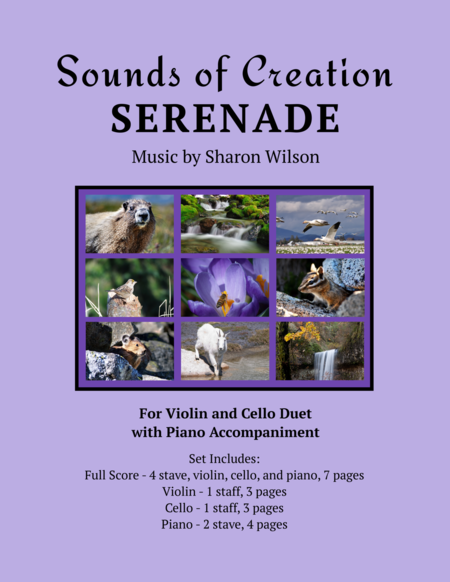 Sounds Of Creation Serenade Violin And Cello Duet With Piano Accompaniment Sheet Music