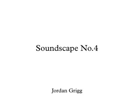 Soundscape No 4 Sheet Music