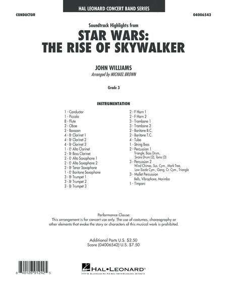 Free Sheet Music Soundtrack Highlights From Star Wars The Rise Of Skywalker Conductor Score Full Score