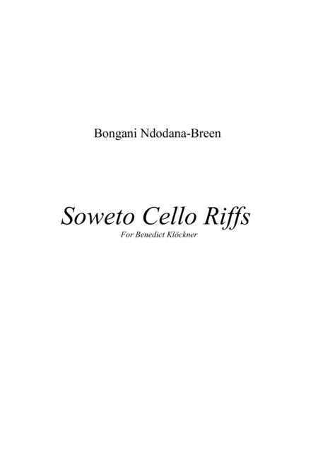 Free Sheet Music Soweto Cello Riffs