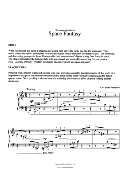 Space Fantasy Sheet Music