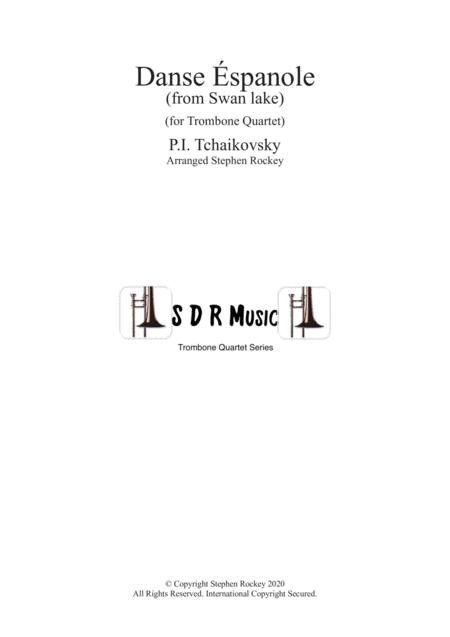 Spanish Dance From Swan Lake For Trombone Quartet Sheet Music