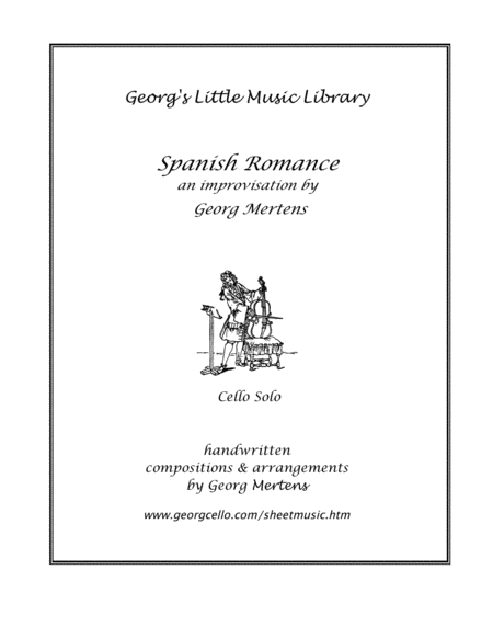 Free Sheet Music Spanish Romance For Cello Solo