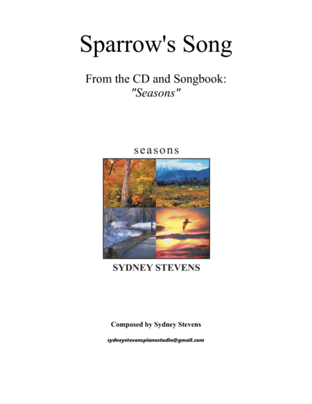 Free Sheet Music Sparrows Song