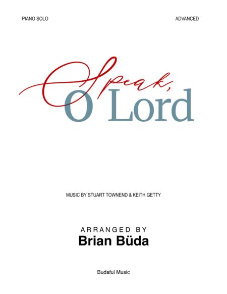 Free Sheet Music Speak O Lord Piano Solo