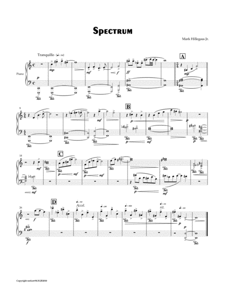 Spectrum Sheet Music