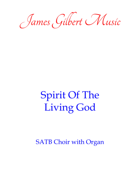 Spirit Of The Living God Ch Sheet Music