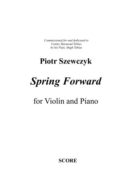 Spring Forward For Violin And Piano Sheet Music