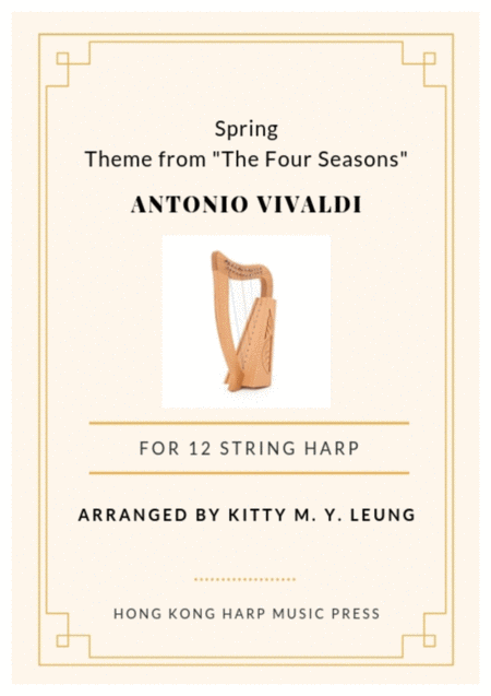 Spring From The Four Seasons By Vivaldi 12 String Small Lap Harp Sheet Music