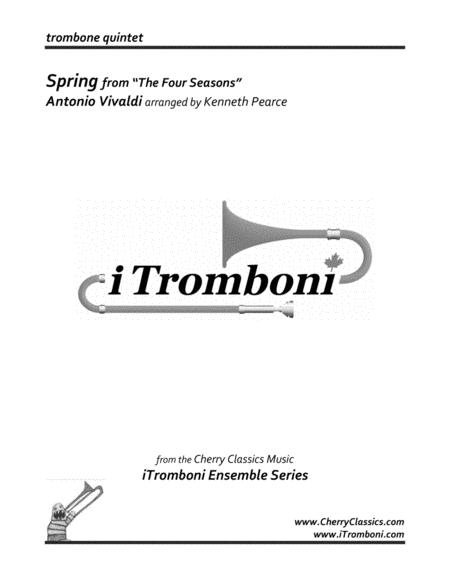 Spring From The Four Seasons For Trombone Quintet From Itromboni Sheet Music