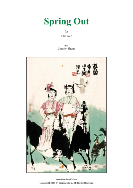 Free Sheet Music Spring Out Chinese Folk Song