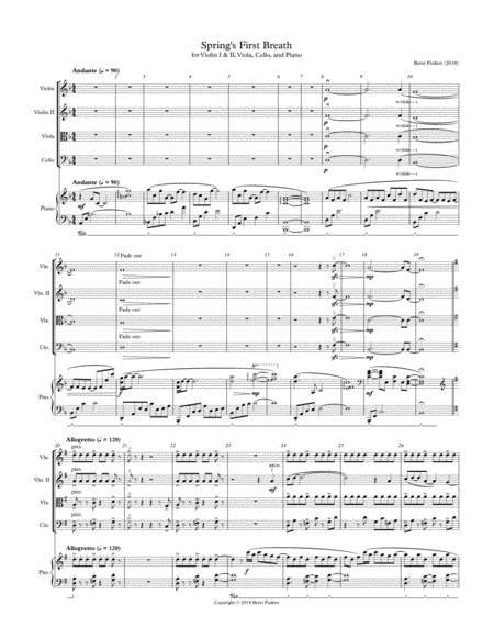 Springs First Breath Sheet Music