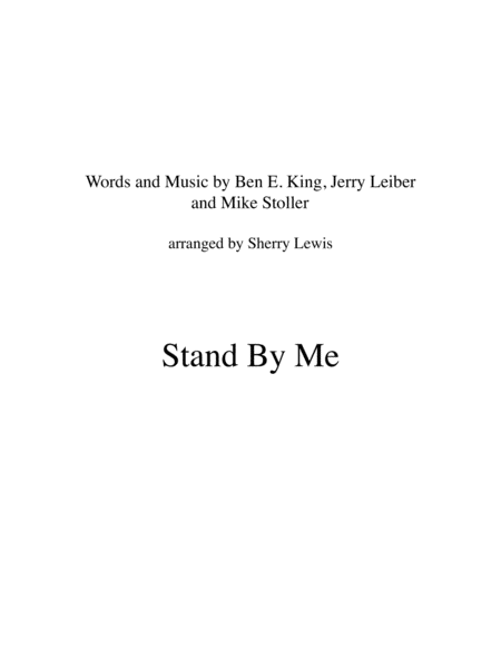 Free Sheet Music Stand By Me Violin Solo For Solo Violin