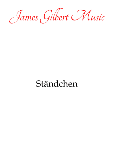 Free Sheet Music Standchen