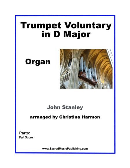 Free Sheet Music Stanley Trumpet Voluntary In D Major Organ