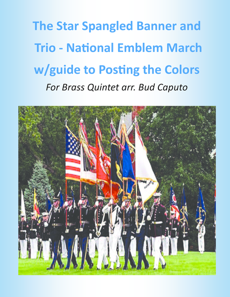 Free Sheet Music Star Spangled Banner And Trio From National Emblem March Brass Quintet