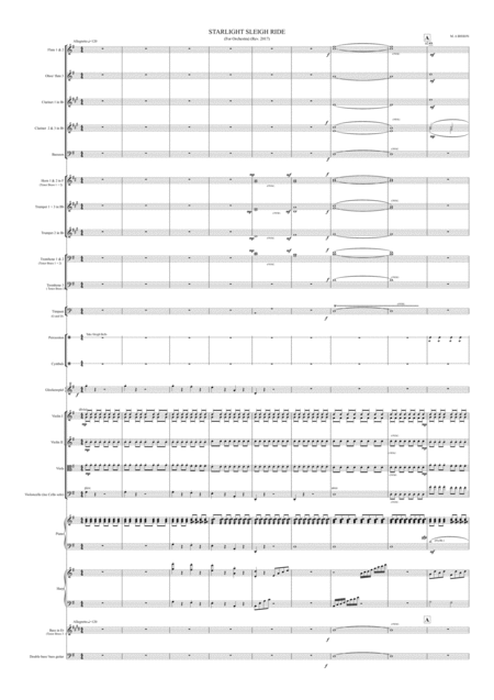 Free Sheet Music Starlight Sleigh Ride For Small Orchestra